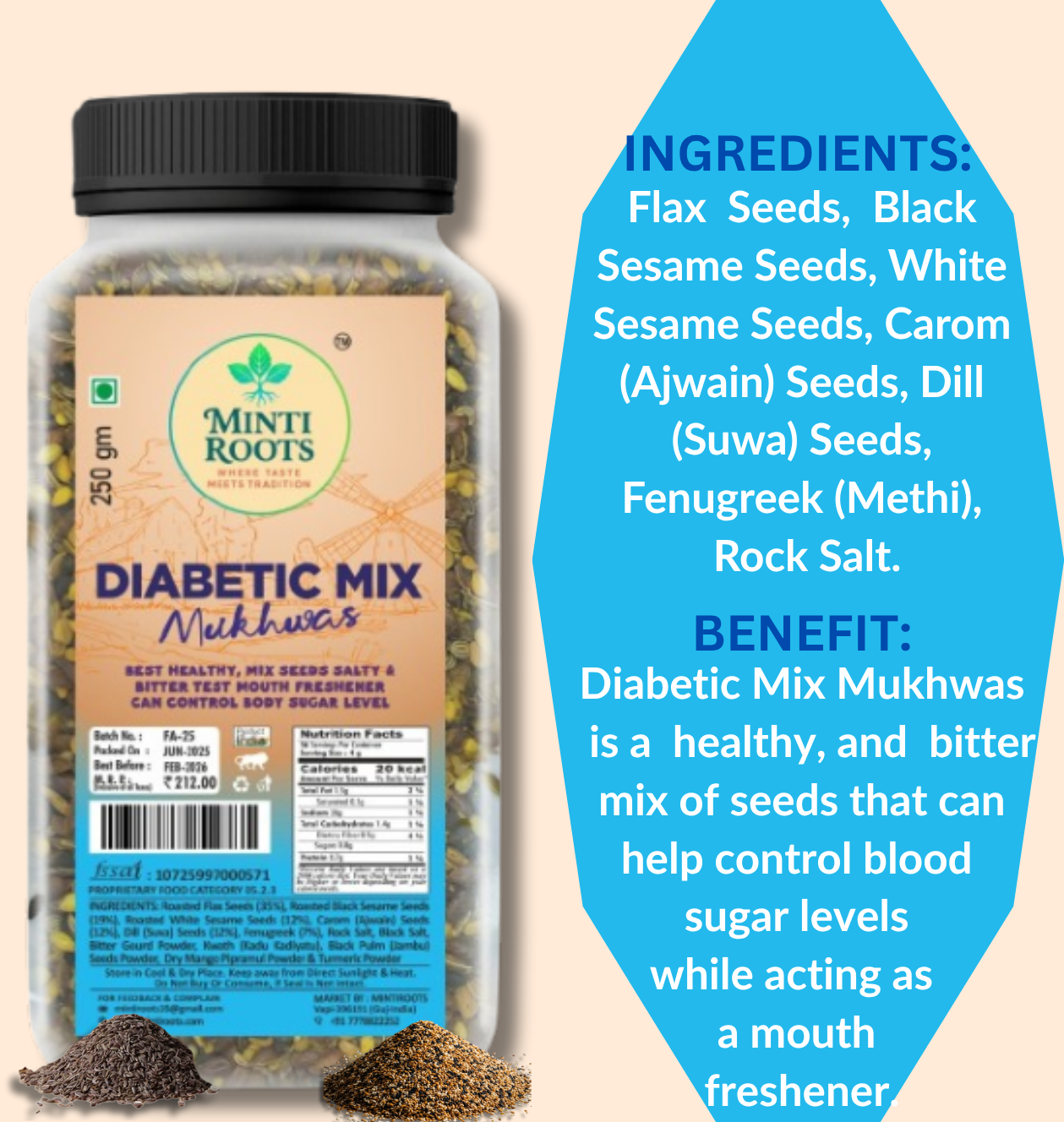 DIABETIC MIX 250GM - Image 4
