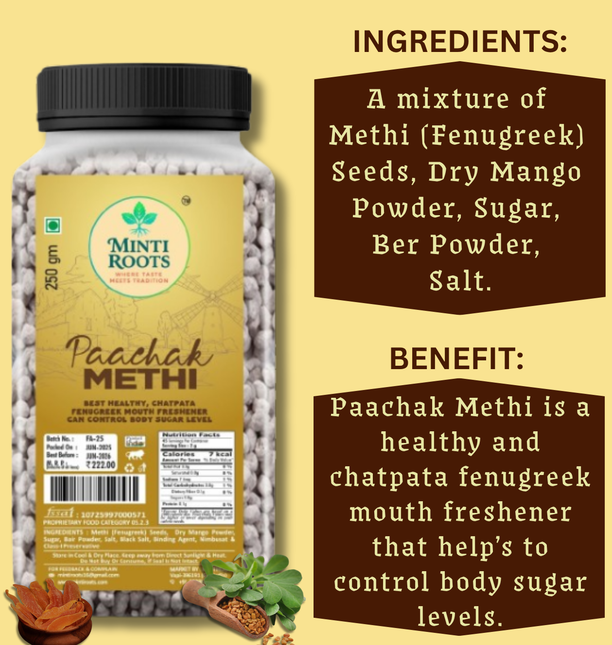PAACHAK METHI 250GM - Image 4