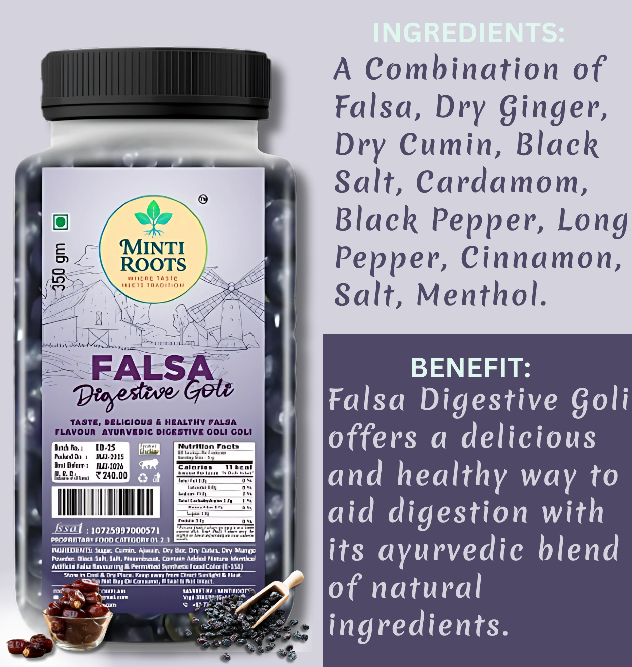 FALSA DIGESTIVE GOLI 350GM - Image 4
