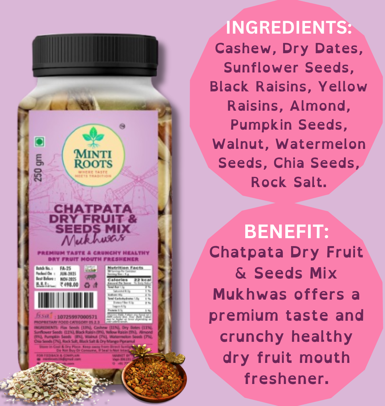 CHATPATA DRYFRUIT & SEEDS MIX - Image 4