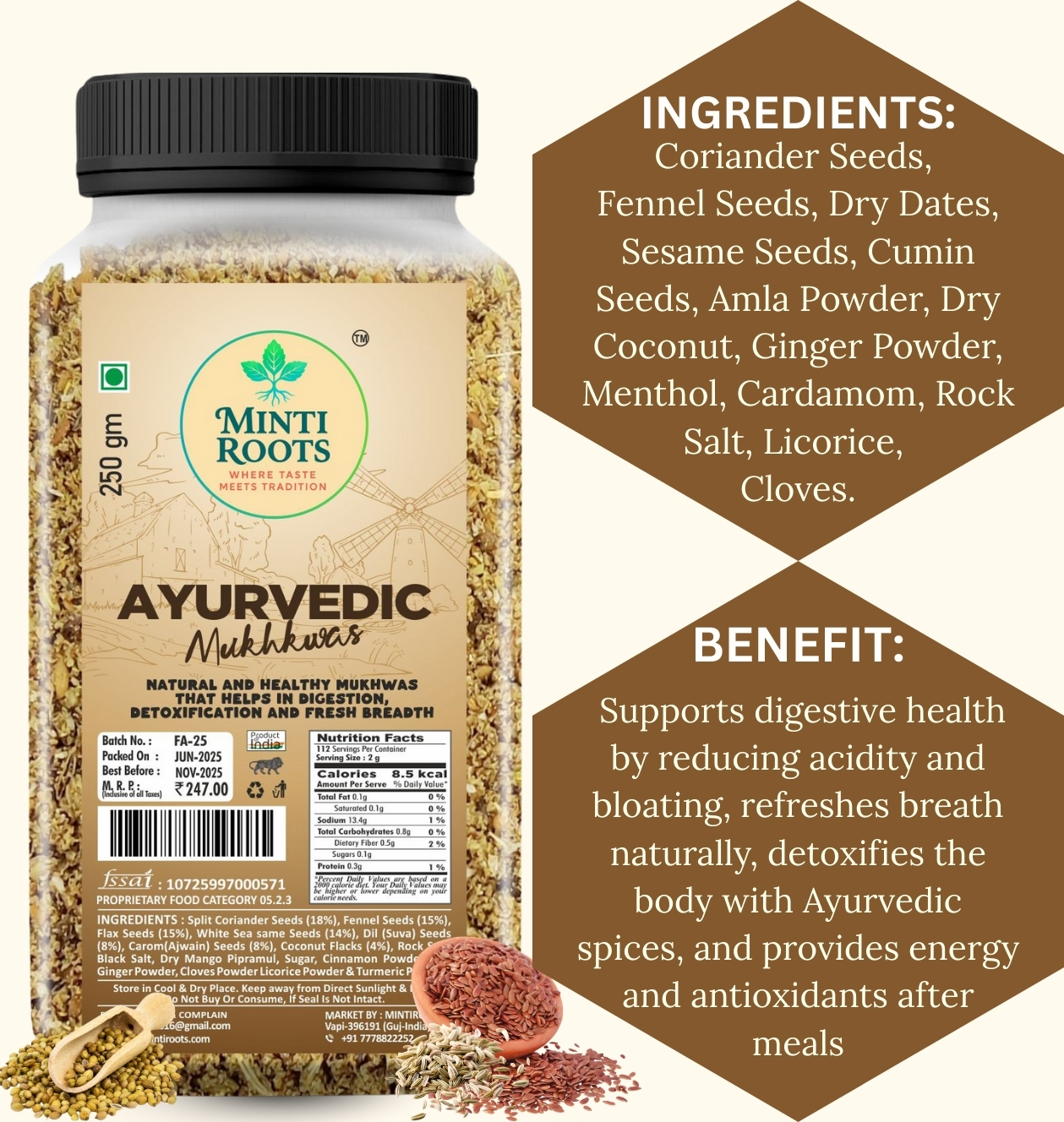AYURVEDIC MUKHWAS 250GM - Image 2