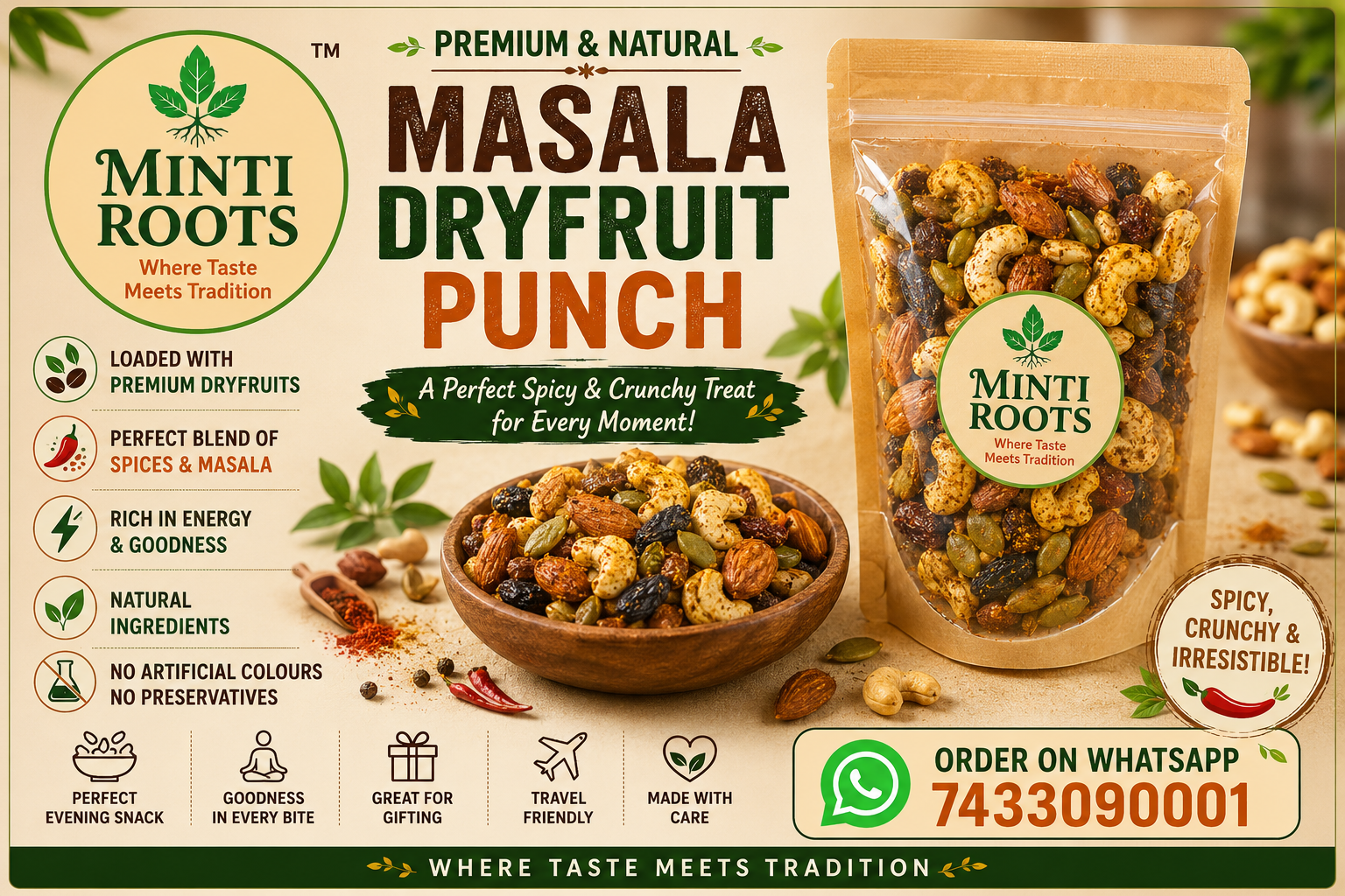 Roasted Dryfruit munch 250gms 