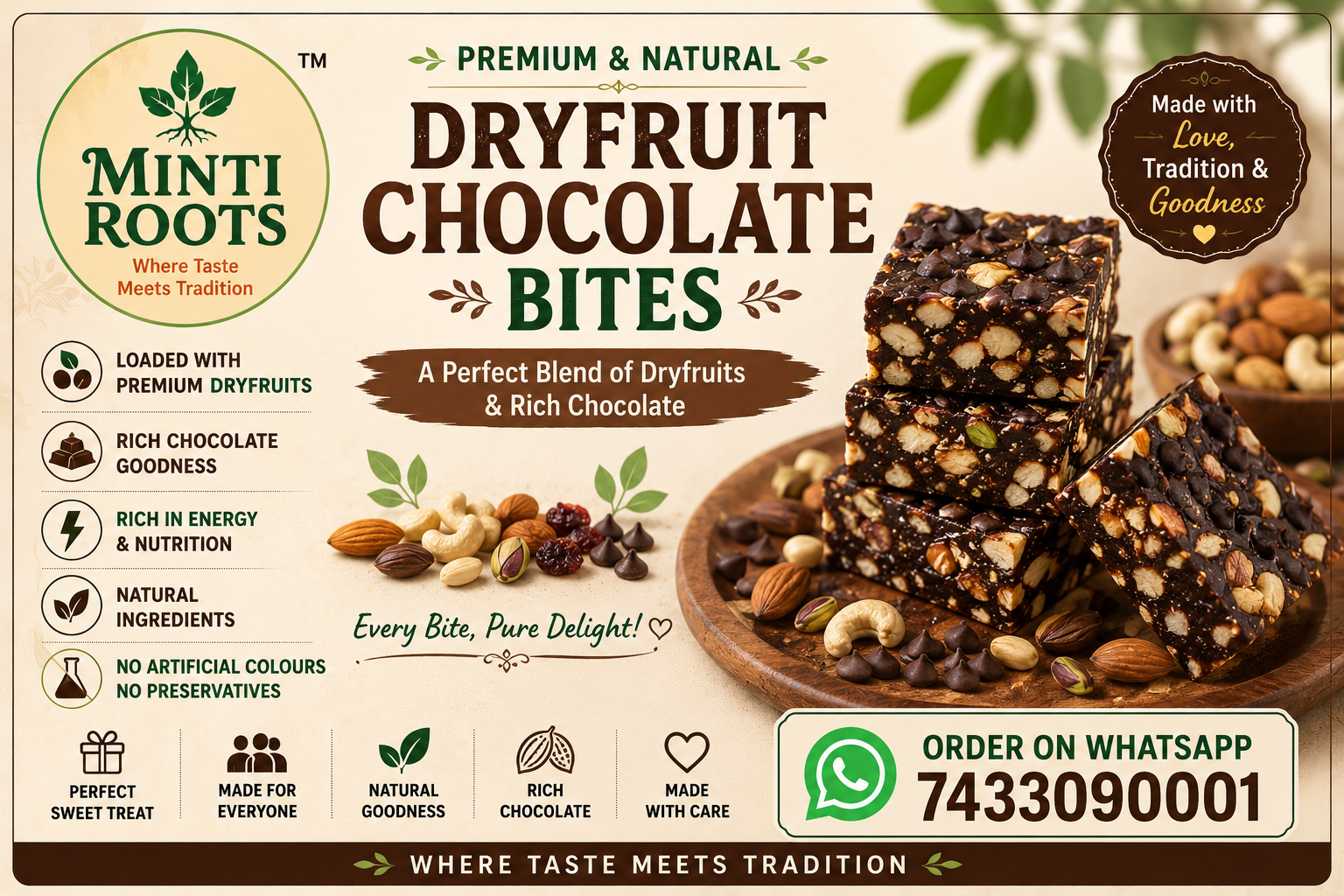 Chocolate Dryfruit 500gms 
