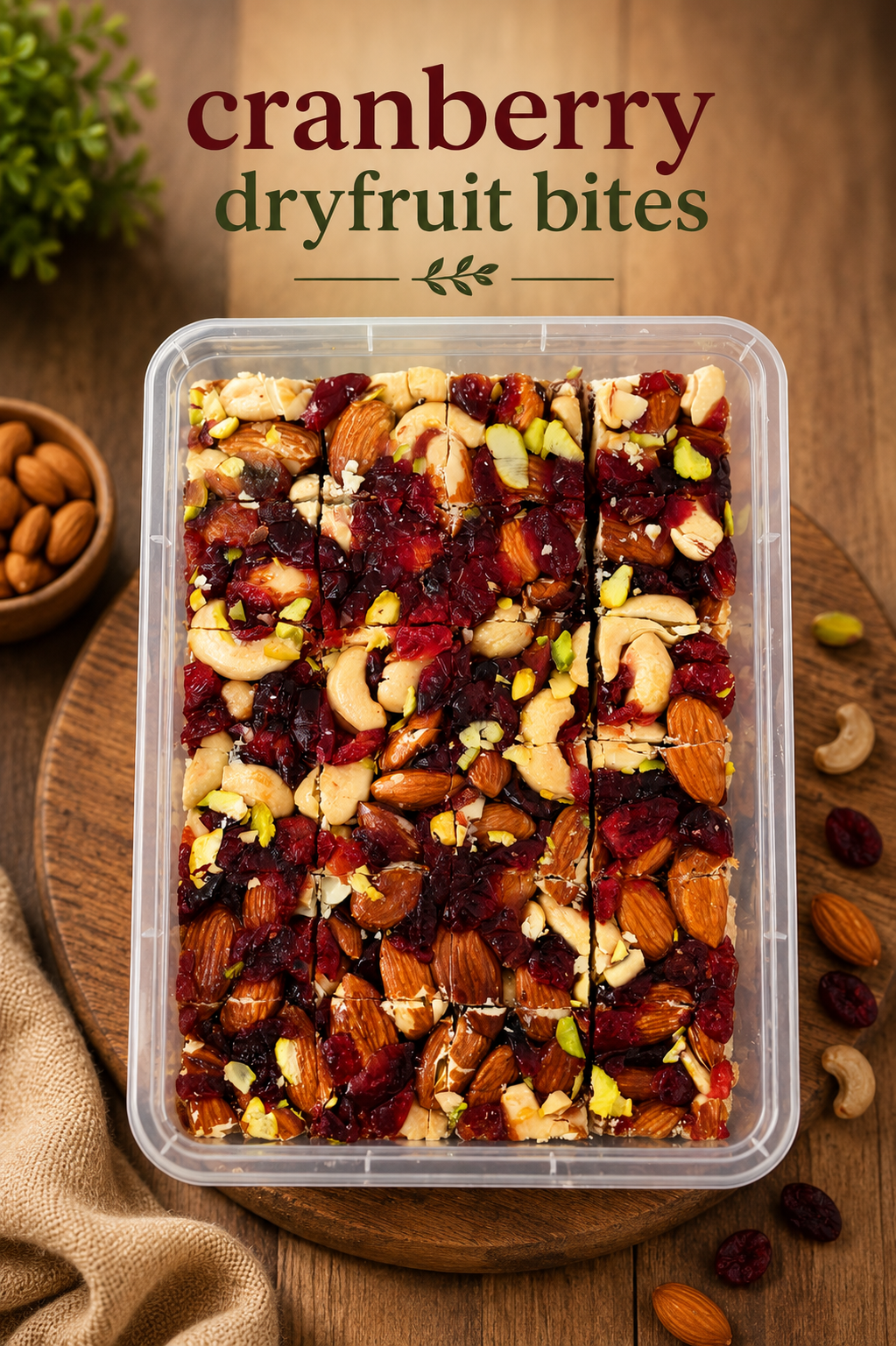 Cranberry dryfruit bites  250gms  - Image 2
