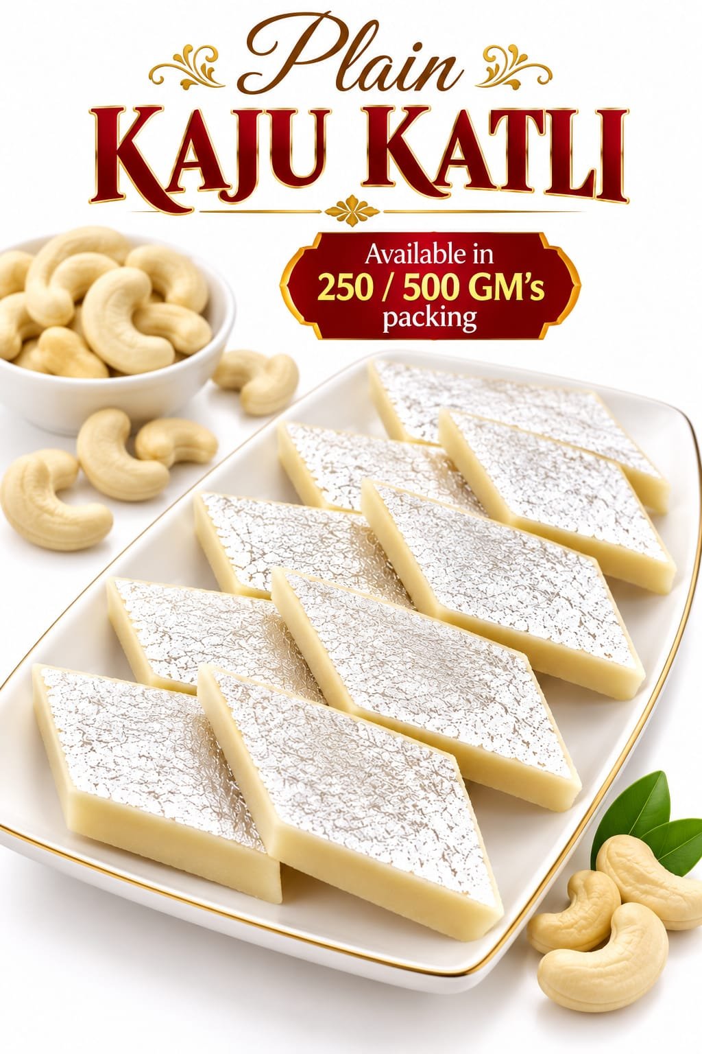 Plain kaju katli