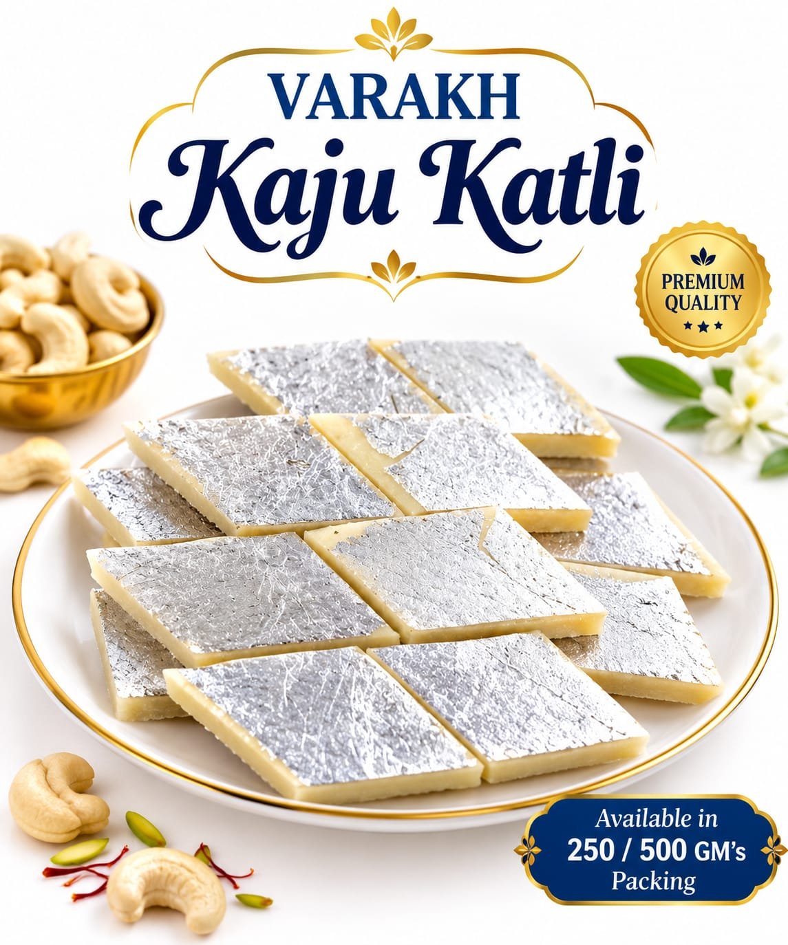 Varakh kaju katli